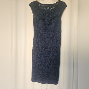 Sue Wong size 2 Navy Cocktail Dress